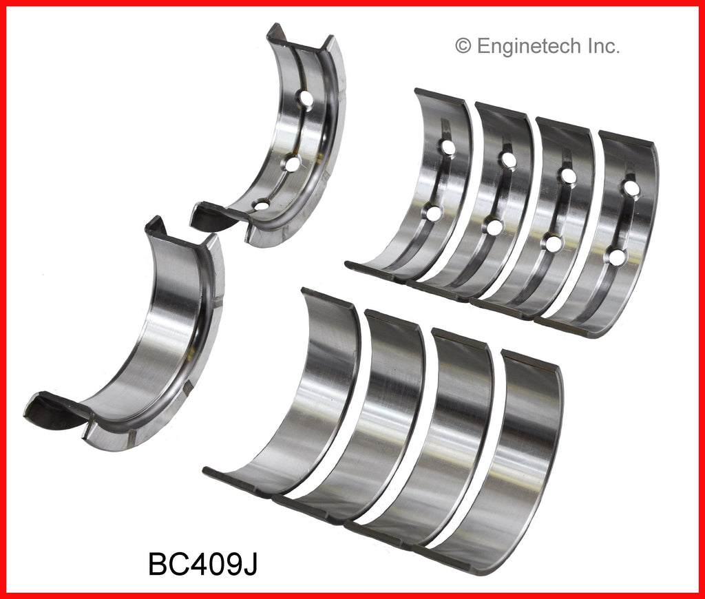 Enginetech BC409J001 Engine Full Crankshaft Main Bearing Set for Improved Engine Performance