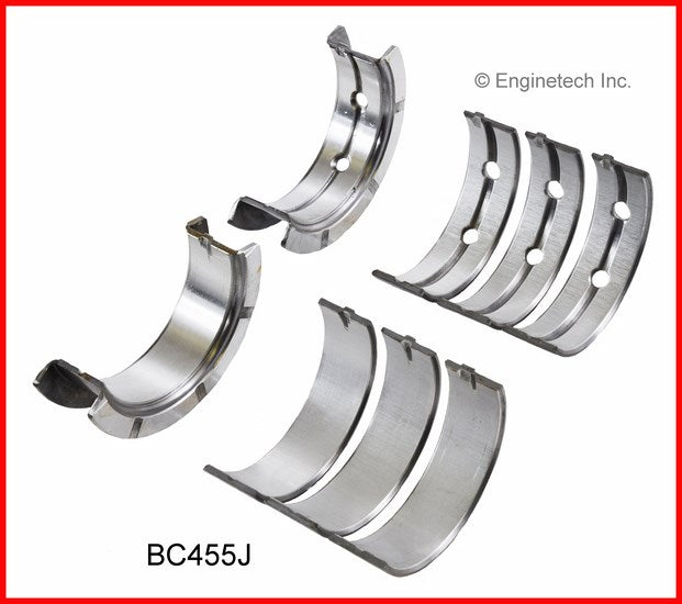 Enginetech BC455J010 Engine Full Crankshaft Main Bearing Set for 2004-2005 Buick, Chevrolet, and Pontiac Models