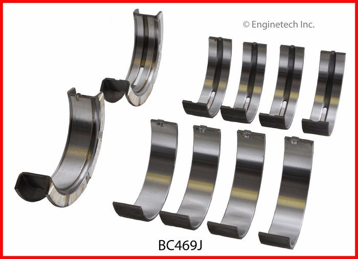 Enginetech BC469J.25 Engine Full Crankshaft Main Bearing Set for Ford Crown Victoria and Lincoln Town Car