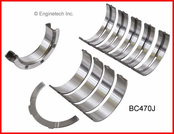 Enginetech BC470J.75 Engine Full Crankshaft Main Bearing Set for Ford Vehicles