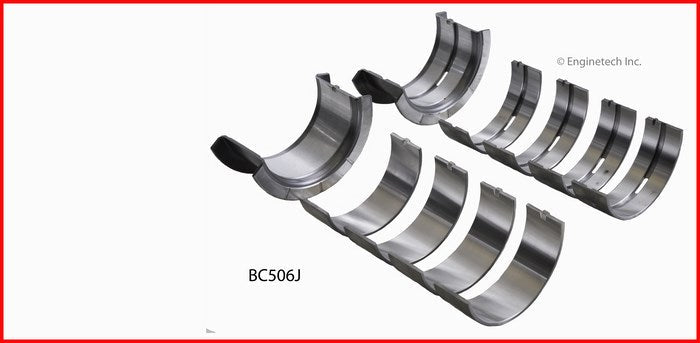 Enginetech BC506J010 Engine Full Crankshaft Main Bearing Set for Chevrolet Silverado & GMC Sierra 2004-2007