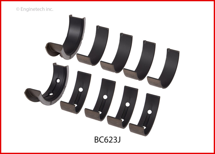 Enginetech BC623J.25 Engine Full Crankshaft Main Bearing Set for 2014-2015 Chevrolet and GMC Vehicles