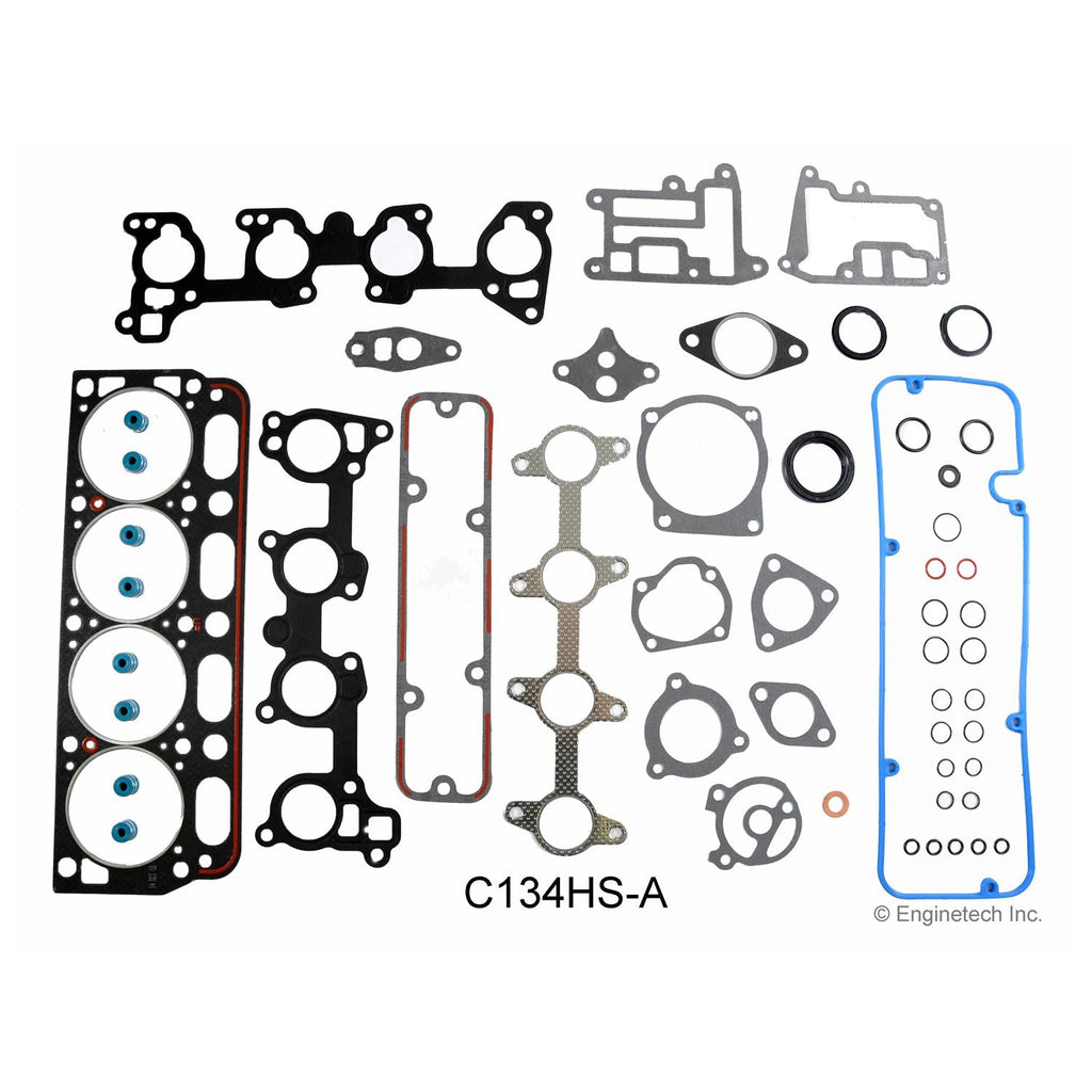 Enginetech C134HS-ABWB Engine Cylinder Head Gasket Set for GMC and Chevrolet Cars and Trucks with Head Bolts