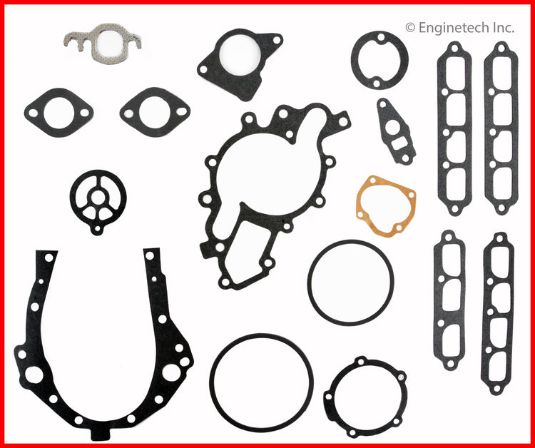 Enginetech C173-23 Engine Full Gasket Set for GMC and Chevrolet Cars and Trucks