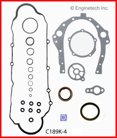 Enginetech C189K-4 Engine Full Gasket Set for GMC and Chevrolet Cars and Trucks