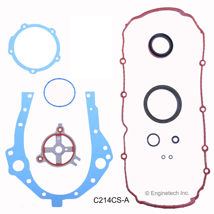 Enginetech C214CS-A Engine Lower End Gasket Set for GMC and Chevrolet Vehicles