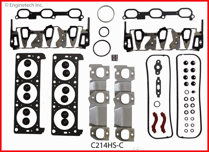 Enginetech C214HS-C Engine Cylinder Head Gasket Set for GMC and Chevrolet Cars and Trucks
