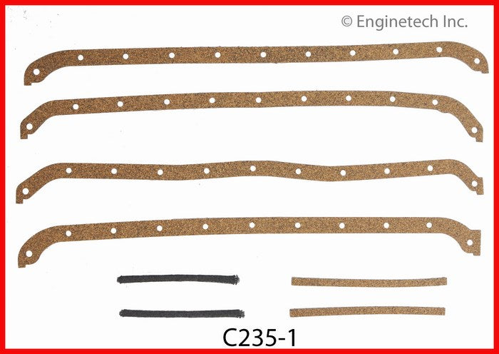 Enginetech C235-1 Engine Full Gasket Set for GMC and Chevrolet Cars and Trucks