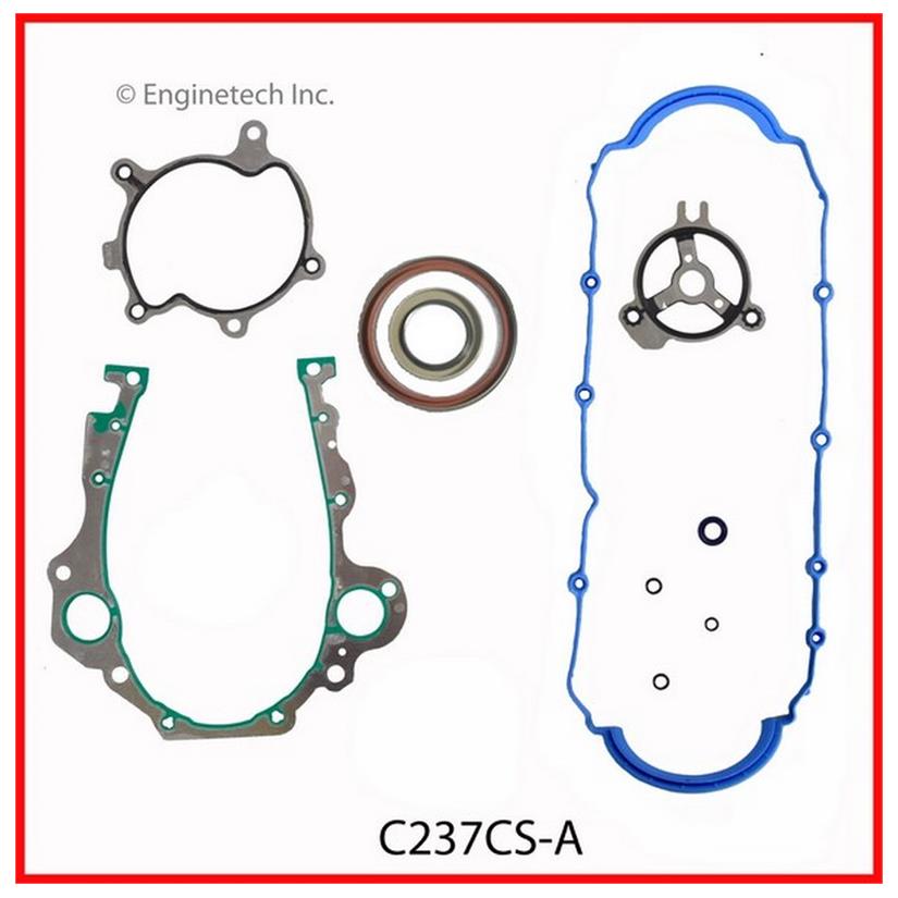 Enginetech C237CS-A Engine Lower End Gasket Set for GMC and Chevrolet Vehicles
