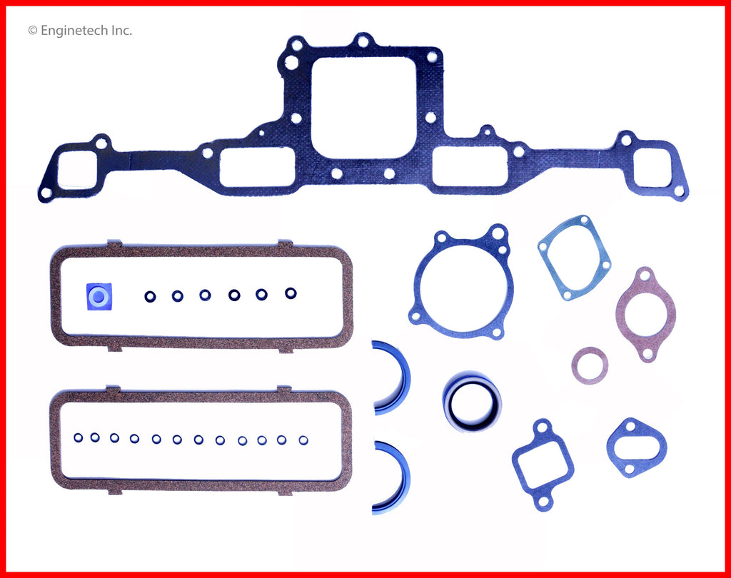 Enginetech C250L-1 Engine Full Gasket Set for GMC and Chevrolet Cars and Trucks