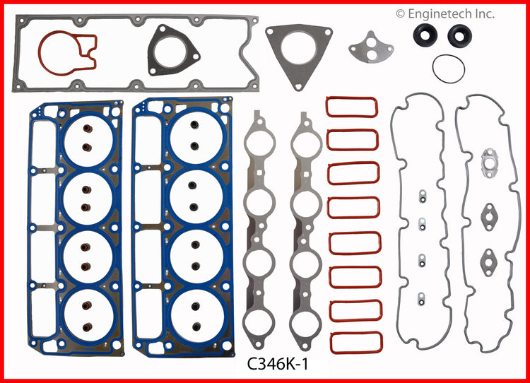 Enginetech C346K-1 Engine Full Gasket Set for GMC and Chevrolet Cars and Trucks