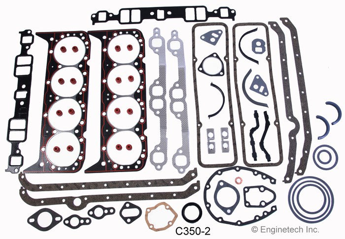 Enginetech C350-2 Engine Full Gasket Set for GMC and Chevrolet Cars and Trucks
