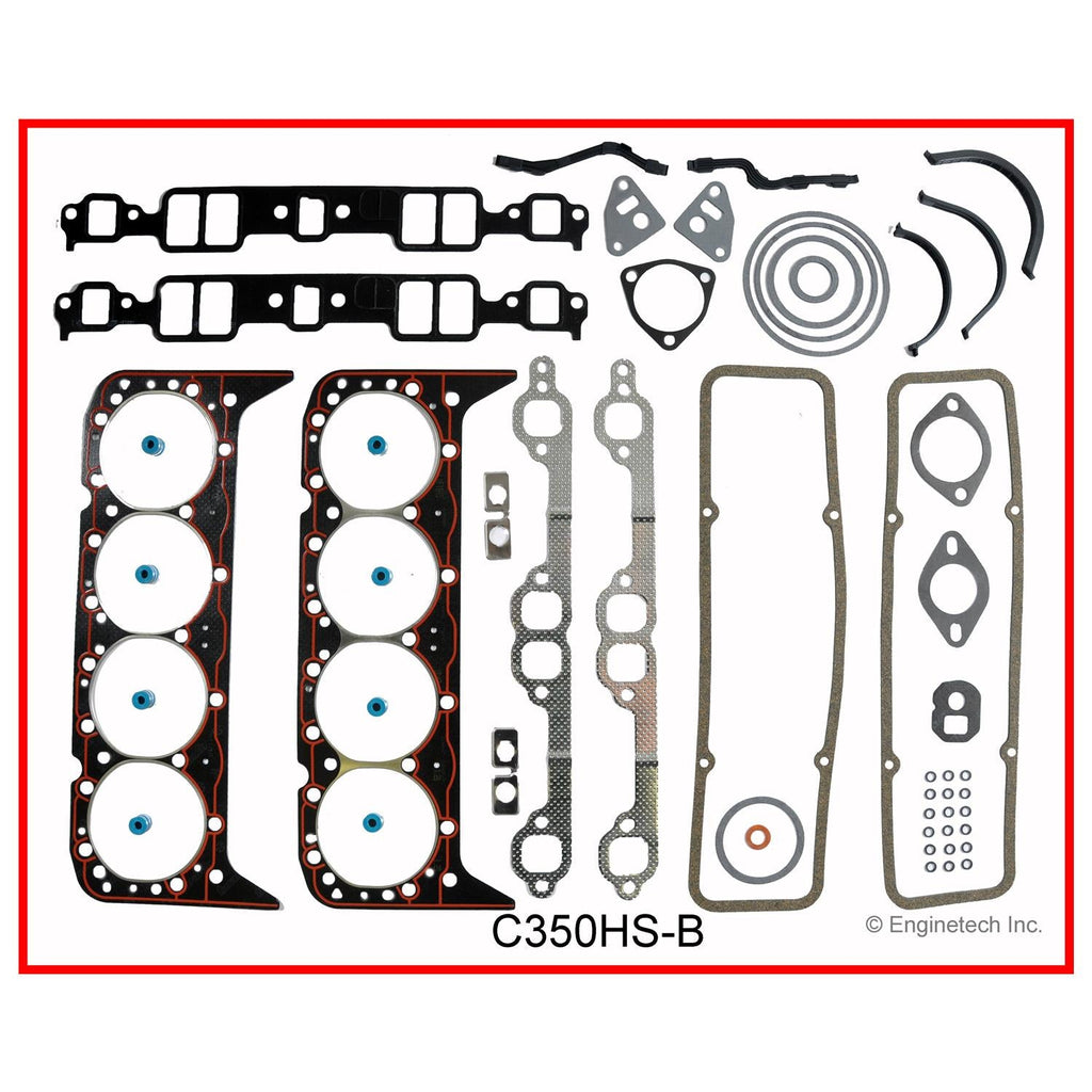 Enginetech C350HS-BWB Engine Cylinder Head Gasket Set for Chevrolet and GMC Vehicles with Head Bolts