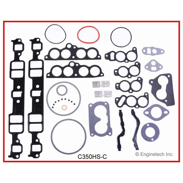 Enginetech C350HS-CWB Engine Cylinder Head Gasket Set for GMC and Chevrolet Cars and Trucks with Head Bolts