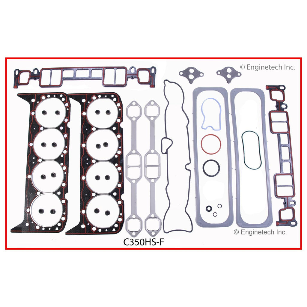 Enginetech C350HS-F Engine Cylinder Head Gasket Set for GMC and Chevrolet Vehicles