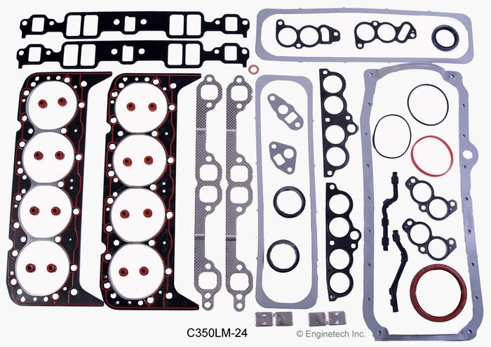 Enginetech C350LM-24 Engine Full Gasket Set for GMC and Chevrolet Cars and Trucks