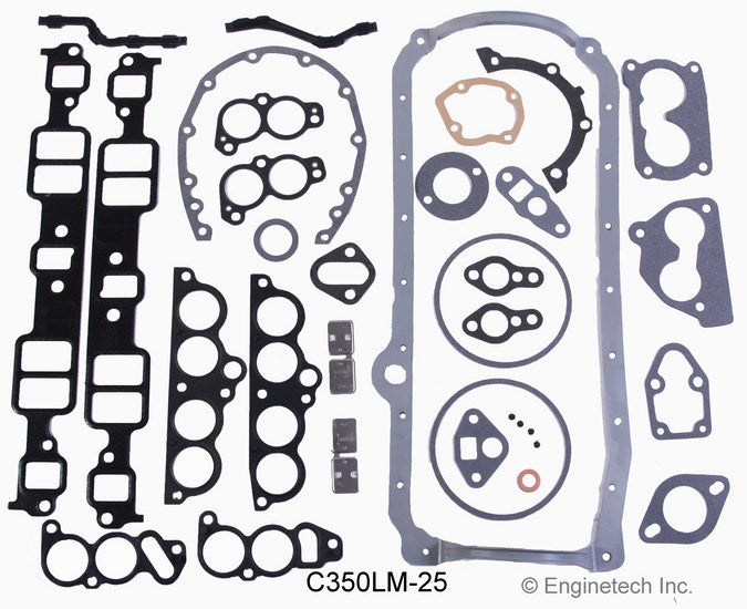 Enginetech C350LM-25 Engine Full Gasket Set for GMC and Chevrolet Vehicles