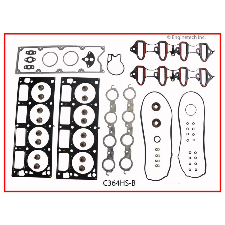 Enginetech C364HS-B Engine Cylinder Head Gasket Set for GMC and Chevrolet Vehicles