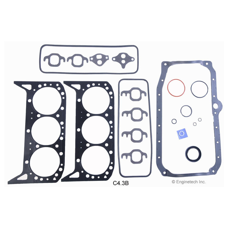 Enginetech C4.3B Full Gasket Set for GMC and Chevy Cars and Trucks