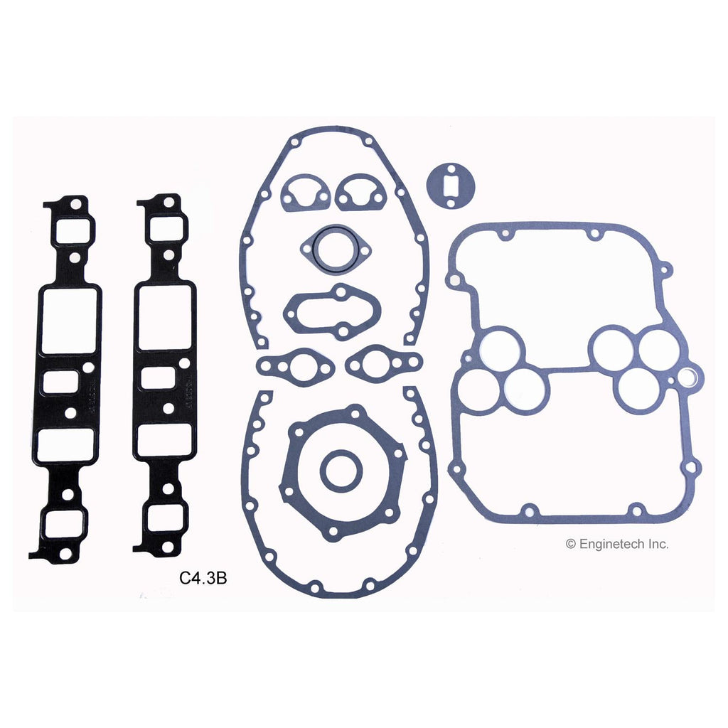 Enginetech C4.3B Full Gasket Set for GMC and Chevy Cars and Trucks