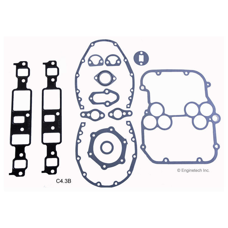 Enginetech C4.3B Full Gasket Set for GMC and Chevy Cars and Trucks