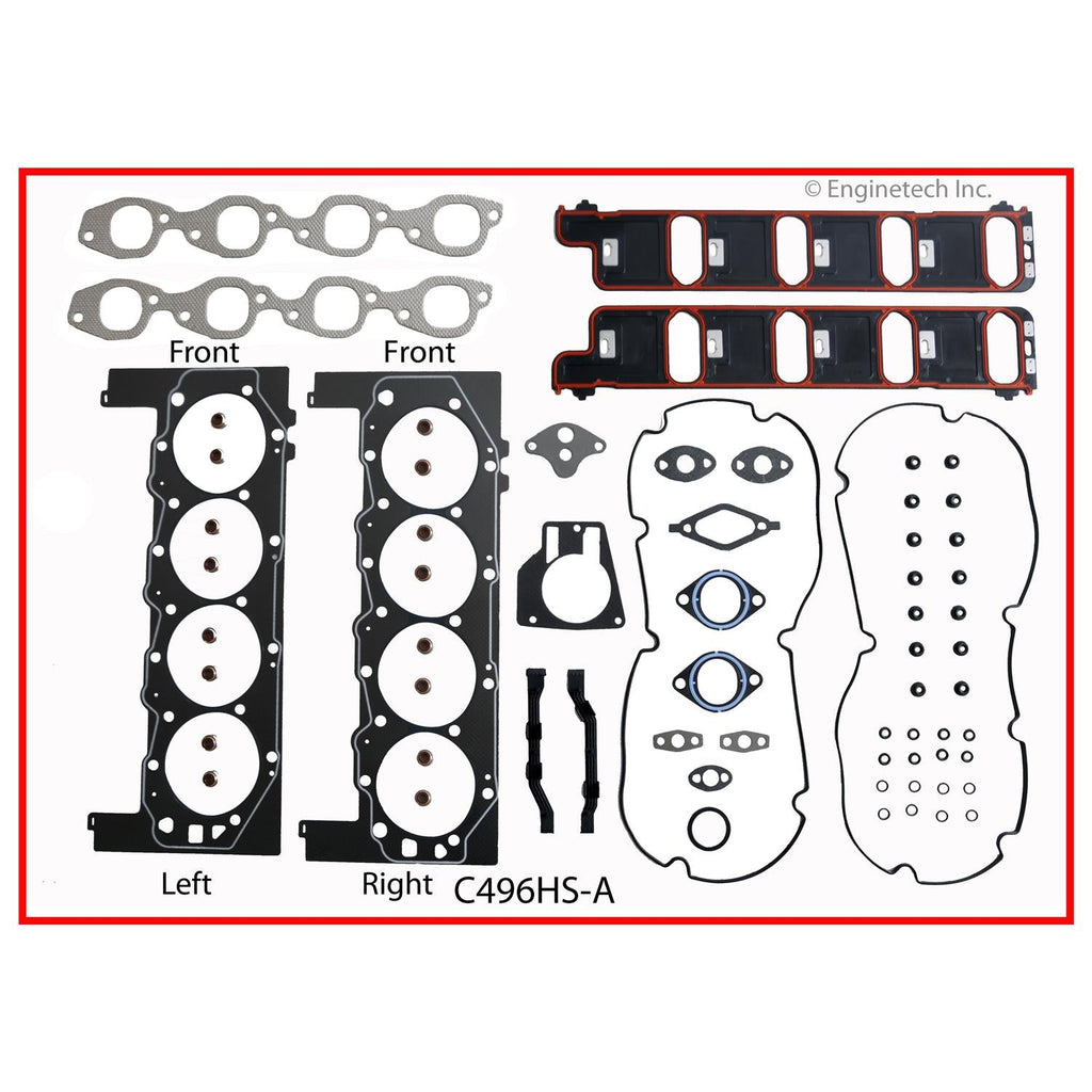 Enginetech C496HS-AWB Engine Cylinder Head Gasket Set for GMC and Chevrolet Vehicles