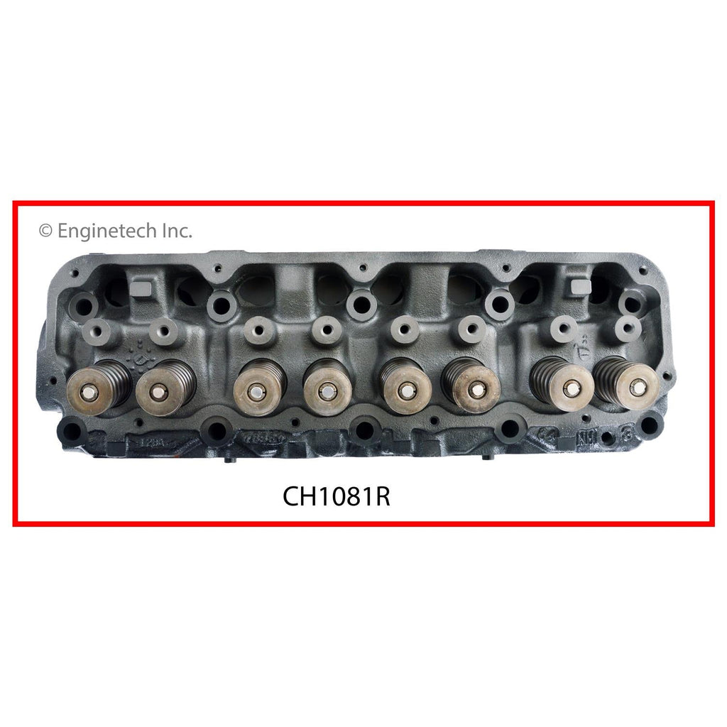 Enginetech Remanufactured Engine Cylinder Head Complete for Jeep CJ7 and Cherokee (Part CH1081R)