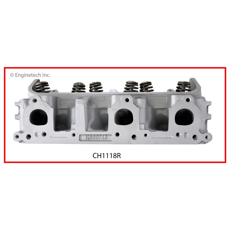 Enginetech CH1118R Remanufactured Engine Cylinder Head for Chevy and Pontiac Vehicles