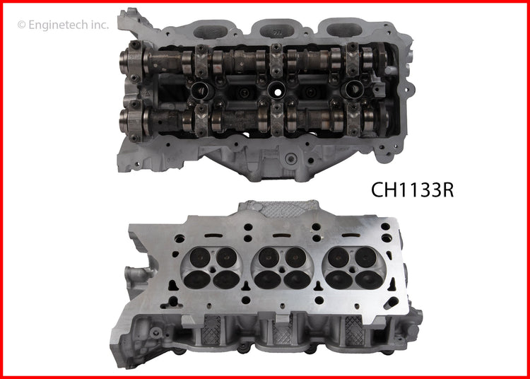Enginetech Remanufactured Engine Cylinder Head Complete for 2014 Chrysler and Dodge Vehicles