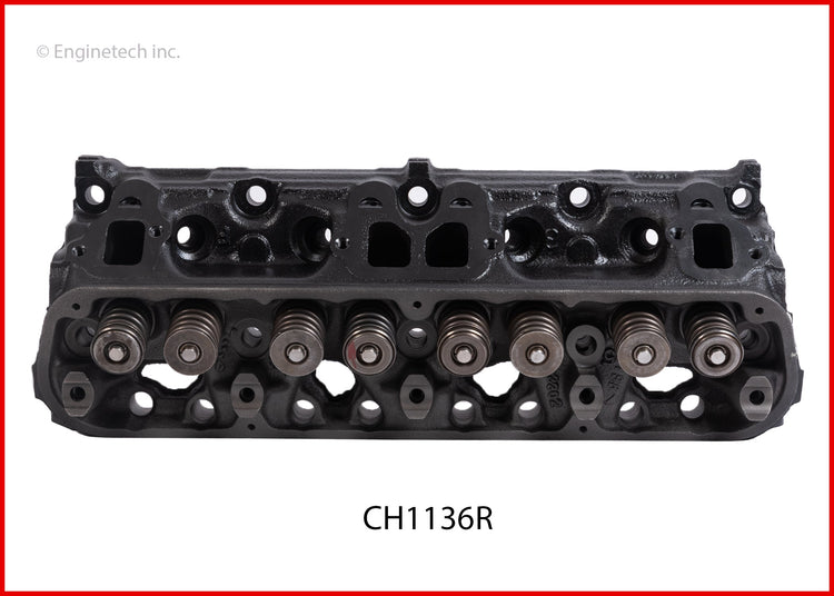 Enginetech Remanufactured Engine Cylinder Head Complete for Dodge and Chrysler Vehicles (Part No. CH1136R)