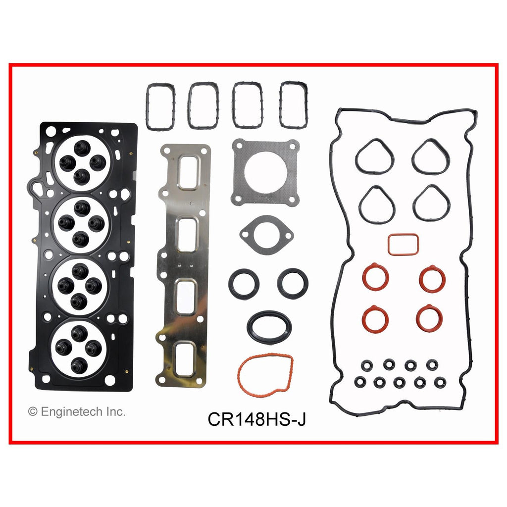 Enginetech CR148HS-JWB Engine Cylinder Head Gasket Set for GMC and Chevrolet Vehicles with Head Bolts