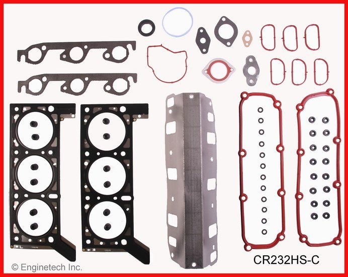 Enginetech CR232HS-C Engine Cylinder Head Gasket Set for Dodge and Chrysler Vehicles