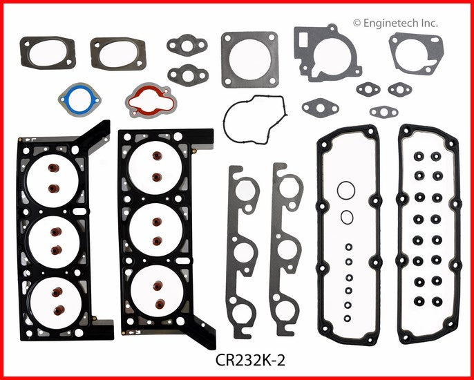 Enginetech Engine Full Gasket Set for Dodge and Chrysler Vehicles – Part CR232K-2