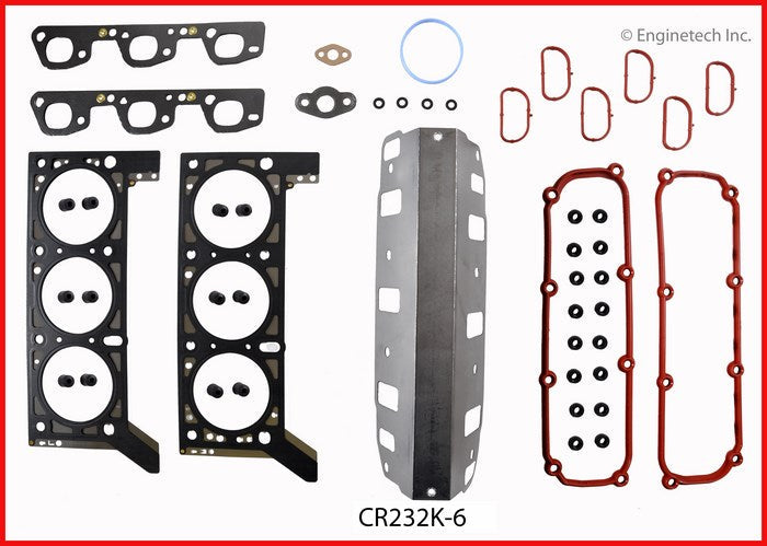 Enginetech Engine Full Gasket Set for Dodge and Chrysler Vehicles - Part CR232K-6