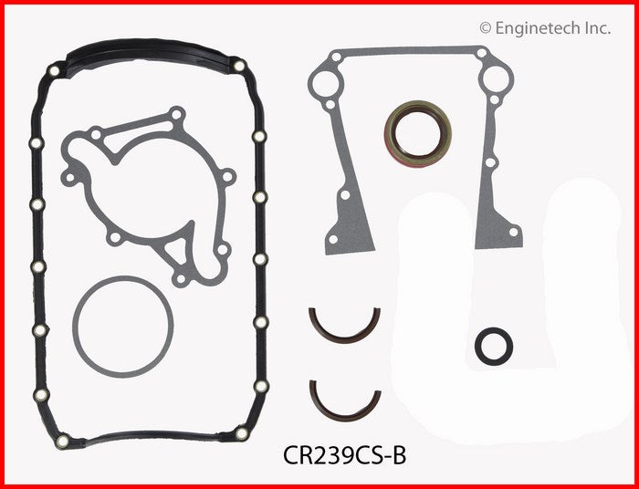 Enginetech CR239CS-B Engine Lower End Gasket Set for Dodge and Chrysler Vehicles