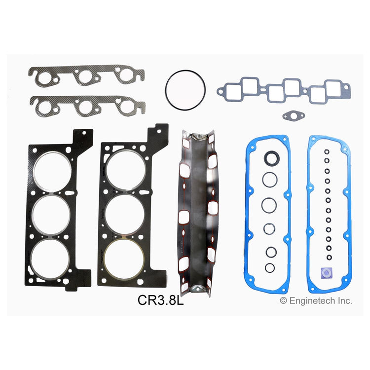 Enginetech Rebuilders Engine Full Gasket Set for Dodge and Chrysler Vehicles (Part CR3.8L)