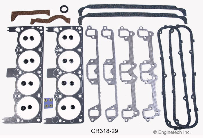 Enginetech CR318-29 Engine Full Gasket Set for Dodge and Chrysler Cars and Trucks