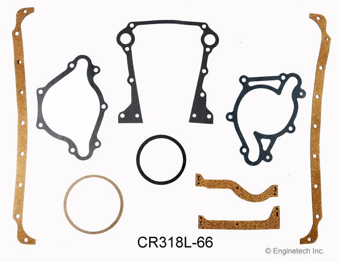 Enginetech Engine Full Gasket Set CR318L-66 for Dodge and Chrysler Cars and Trucks