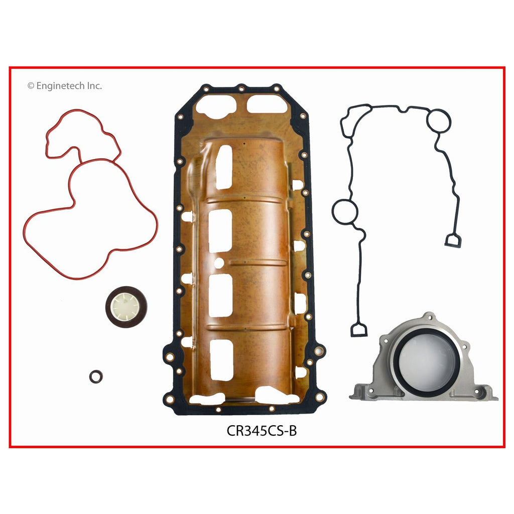 Enginetech CR345CS-B Engine Lower End Gasket Set for Dodge and Chrysler Vehicles