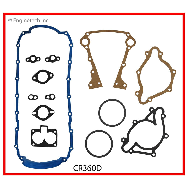 Enginetech CR360D Rebuilders Engine Full Gasket Set for Dodge and Chrysler Vehicles