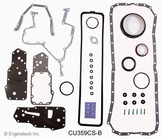 Enginetech CU359CS-B Engine Lower End Gasket Set for Dodge Ram Cummins Trucks