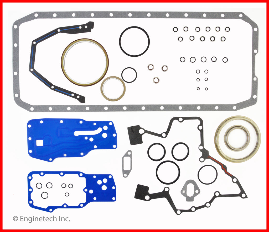 Enginetech CU359CS-C Engine Lower End Gasket Set for Dodge Ram Cummins Truck