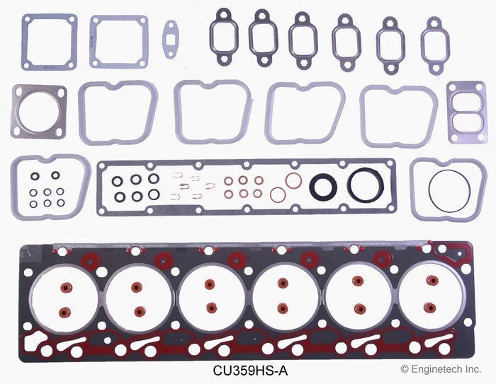 Enginetech CU359HS-A Engine Cylinder Head Gasket Set for Cummins Truck