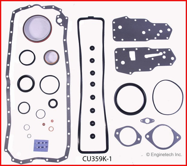 Enginetech CU359K-1 Engine Full Gasket Set for Dodge D250 and D350 Trucks