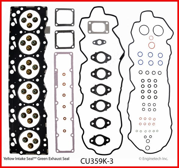 Enginetech Cummins Truck Engine Full Gasket Set (Part #CU359K-3) for Dodge Ram 2500/3500 (2003-2007)