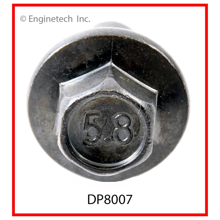 Enginetech DP8007 Engine Oil Pan Oil Drain Plug with Gasket - Carbon Steel Alloy