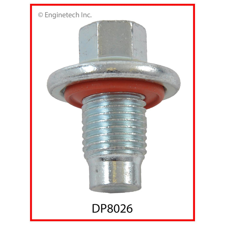 Enginetech DP8026 Engine Oil Pan Oil Drain Plug with Gasket Seal