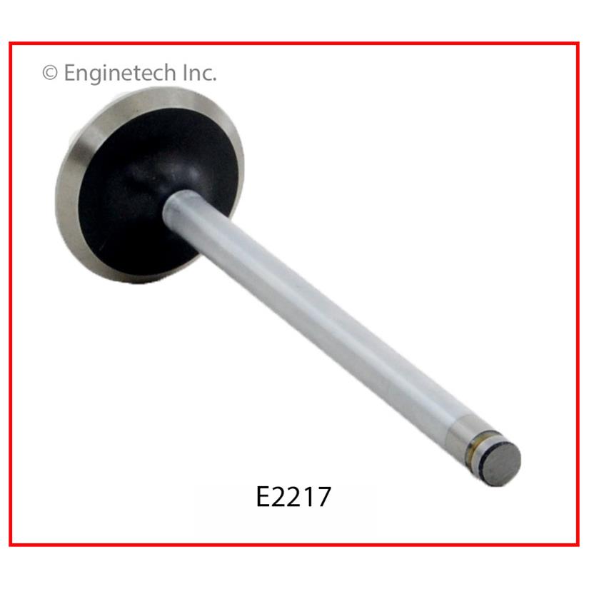 Enginetech E2217 Engine Exhaust Valve with Oversized Stem and Head for Dodge Dakota and Jeep Cherokee