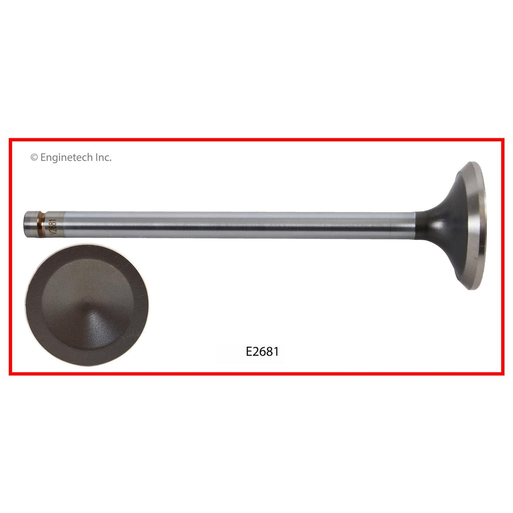 Enginetech E2681 Engine Exhaust Valve with Oversized Stem and Head for GM and Buick Models