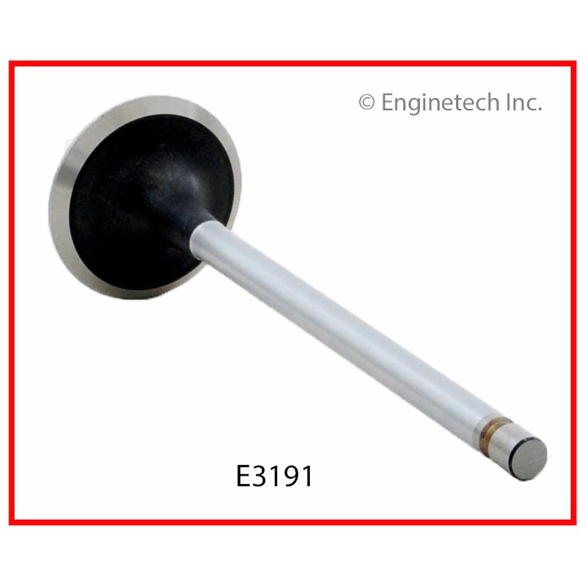 Enginetech Engine Exhaust Valve with Oversized Stem and Head - Part E3191